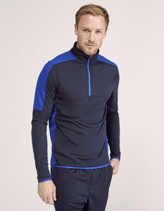 Adults 1/4 Zip Midlayer With Contrast Panelling...