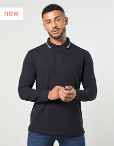 Long Sleeve Tipped 100 Polo Just Polos JP103