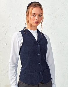 Women´s Herringbone Waistcoat Premier Workwear PR626