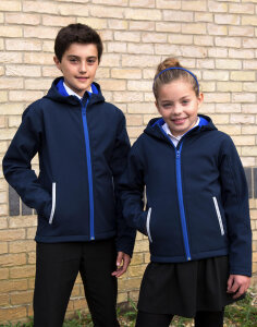 Kids TX Performance Hooded Softshell Jacket Result Core...