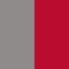Grey Melange / Red