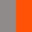Grey Melange / Neon Orange