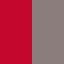 Red / Medium Grey (Solid)